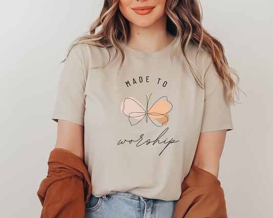 Made to Worship Butterfly Tee