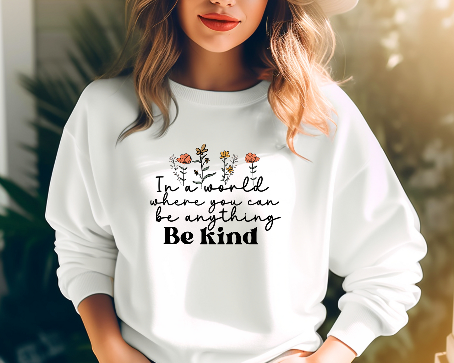 In a World Where You Can Be Anything, Be Kind Sweatshirt