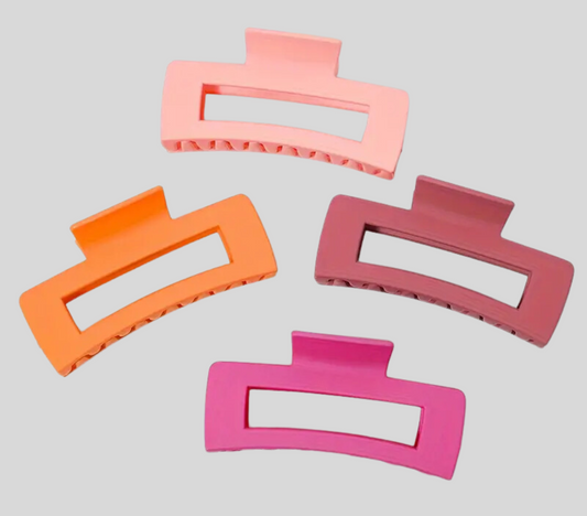 4 Piece Matte Hair Claw Clips