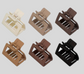 6 Piece Small Matte Hair Claw Clips