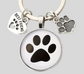 Animal Paw Print Keychain