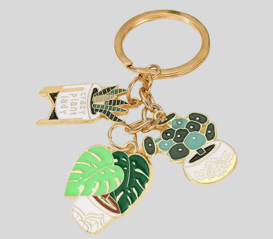 Crazy Plant Lady  Keychain