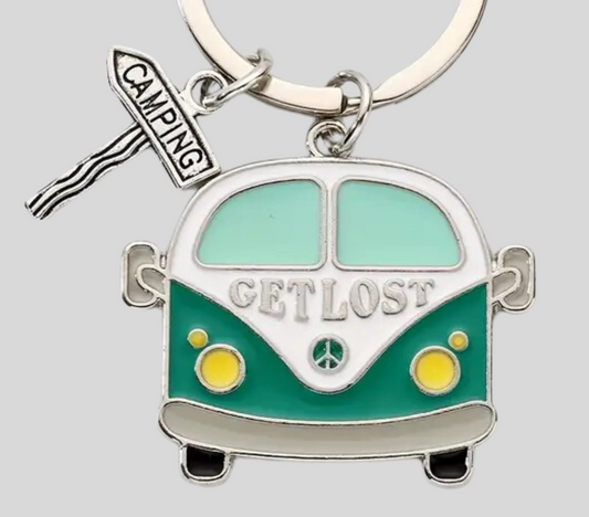 Get Lost Camping Keychain