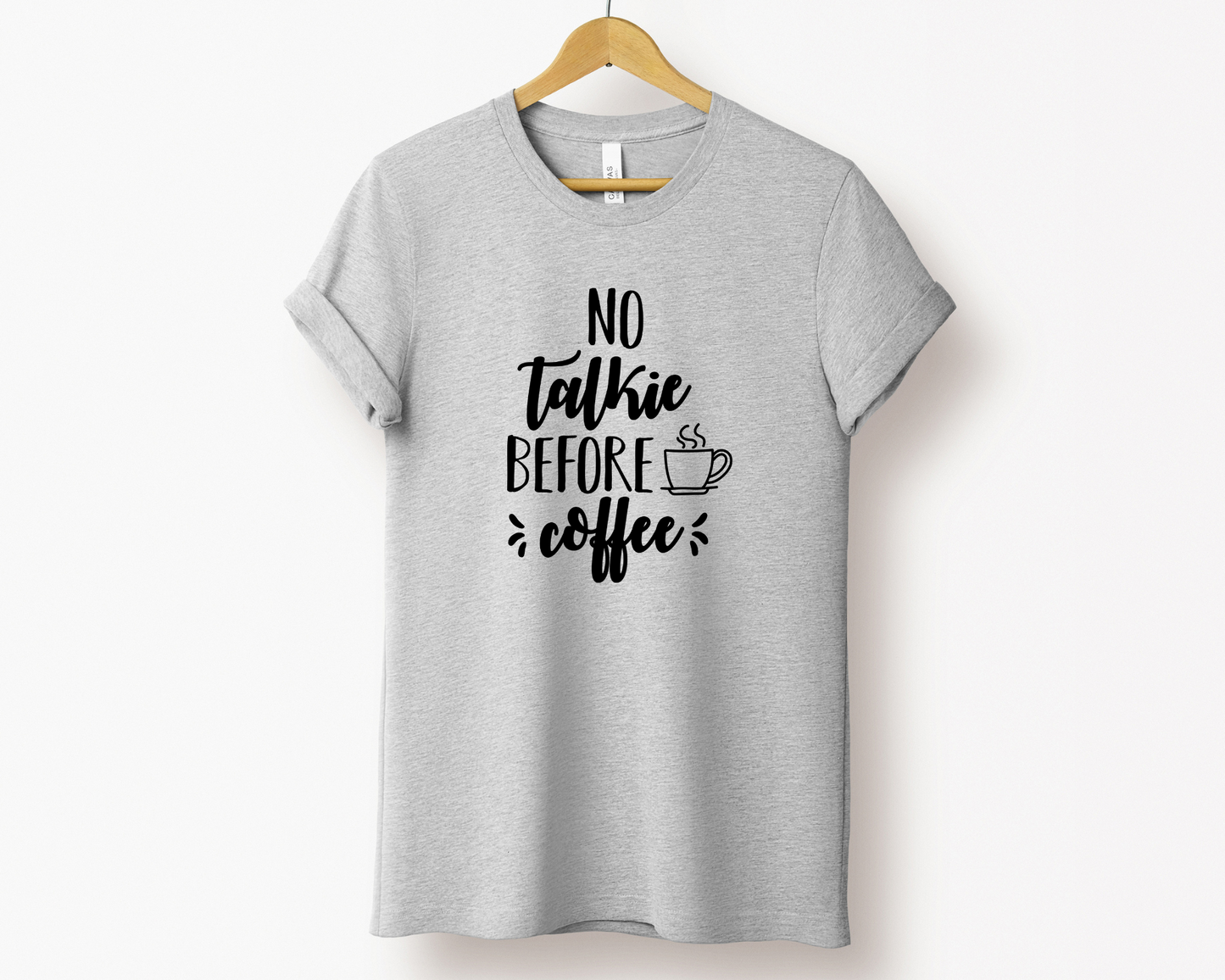 No Talkie Before Coffee Tee