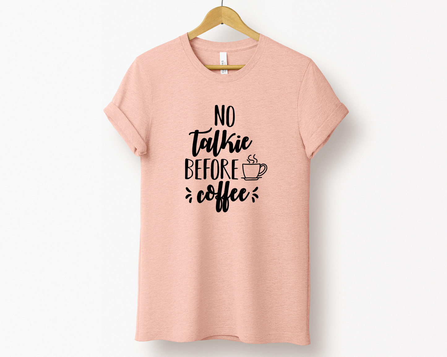 No Talkie Before Coffee Tee