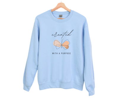 Created With a Purpose Butterfly Sweatshirt