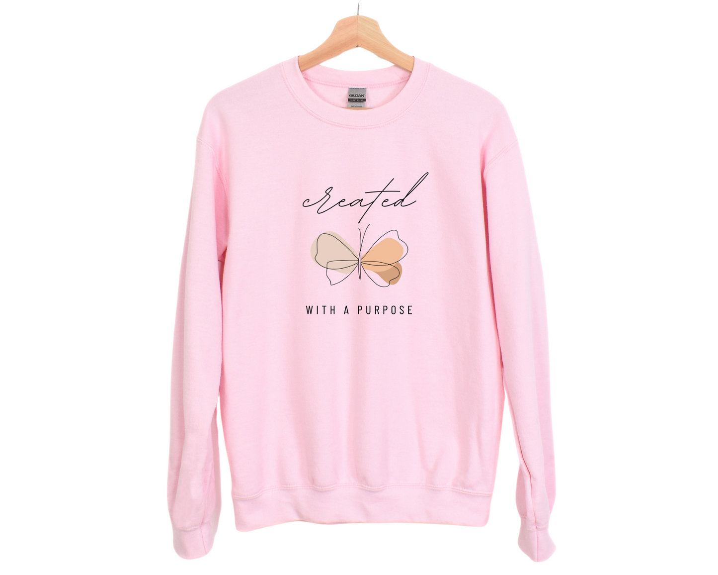 Created With a Purpose Butterfly Sweatshirt