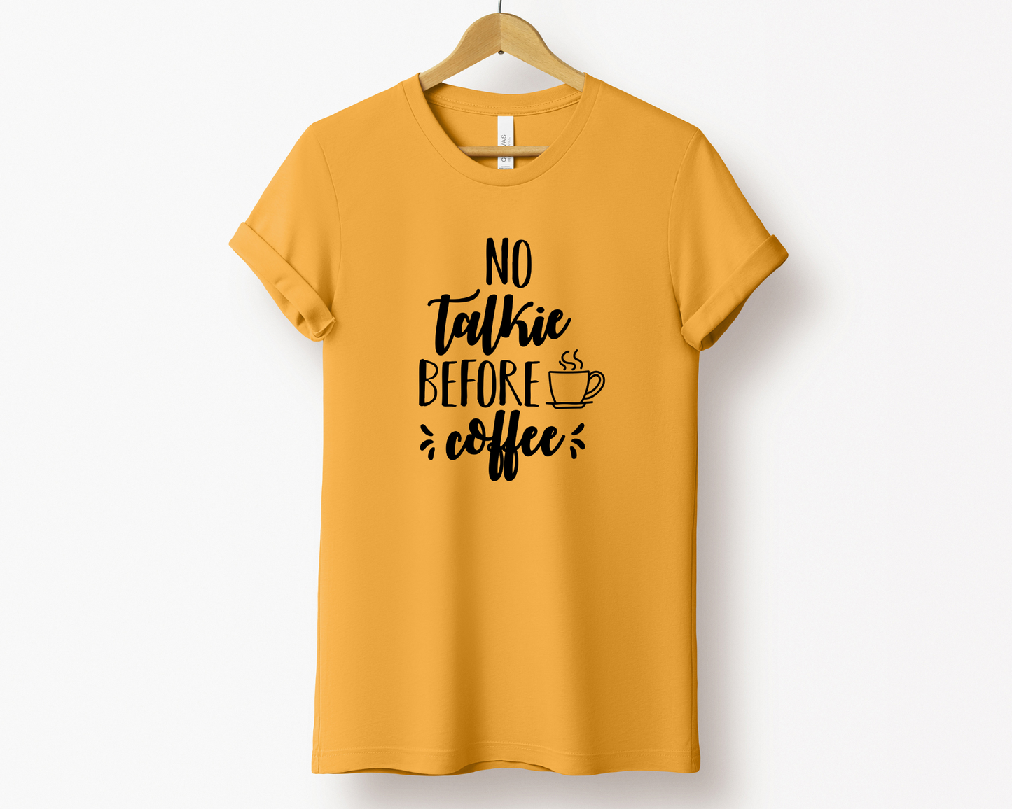 No Talkie Before Coffee Tee