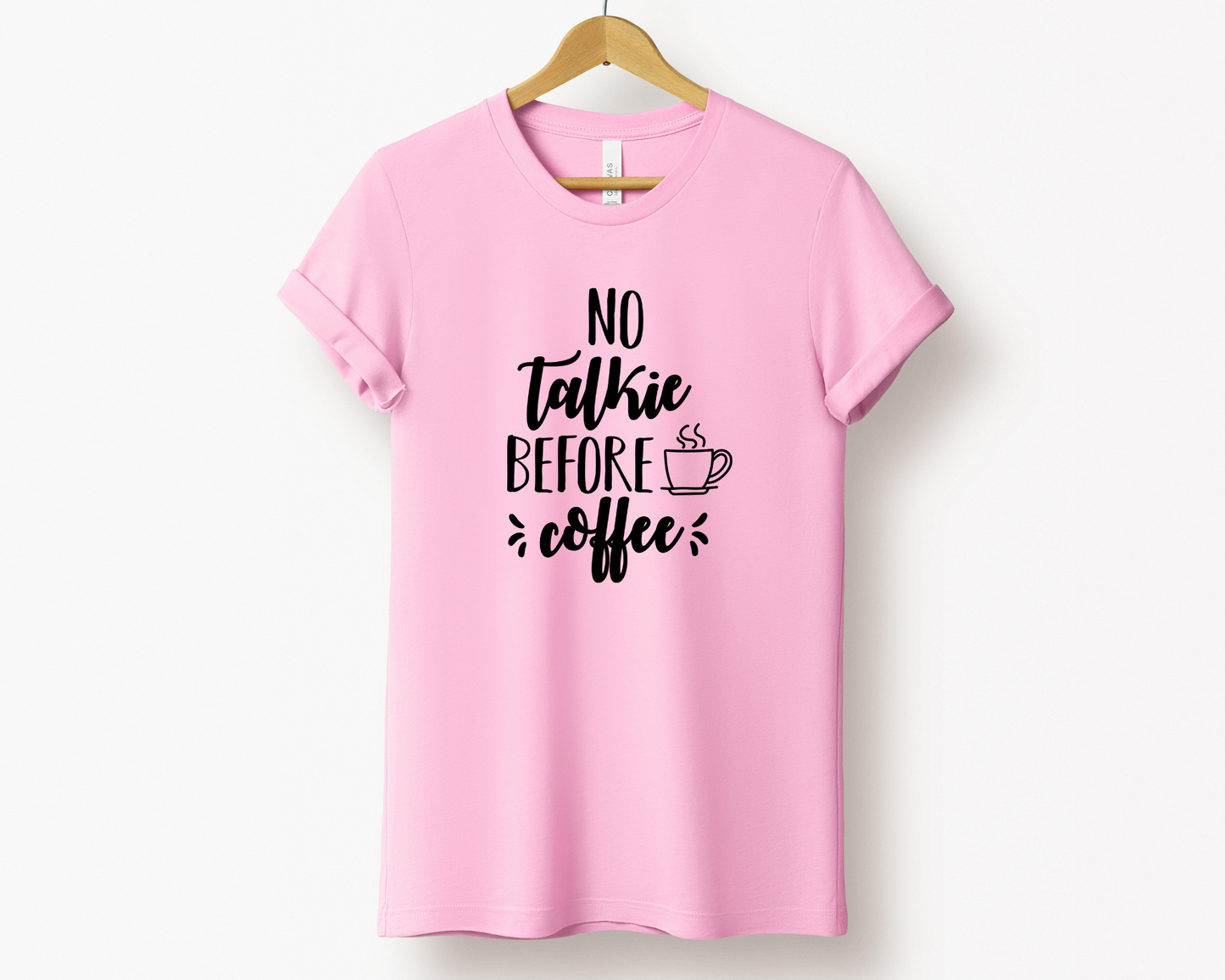 No Talkie Before Coffee Tee