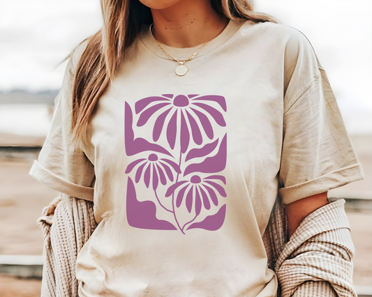 Purple Flowers Tee