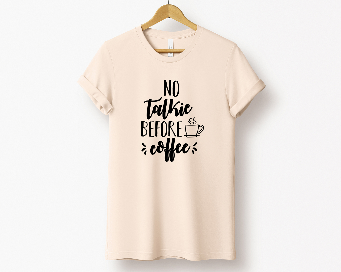 No Talkie Before Coffee Tee