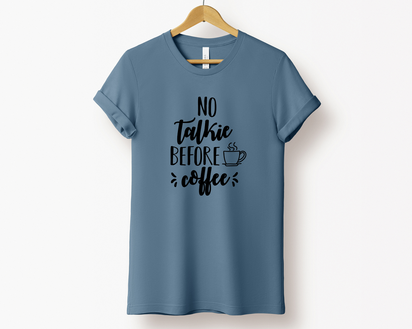 No Talkie Before Coffee Tee