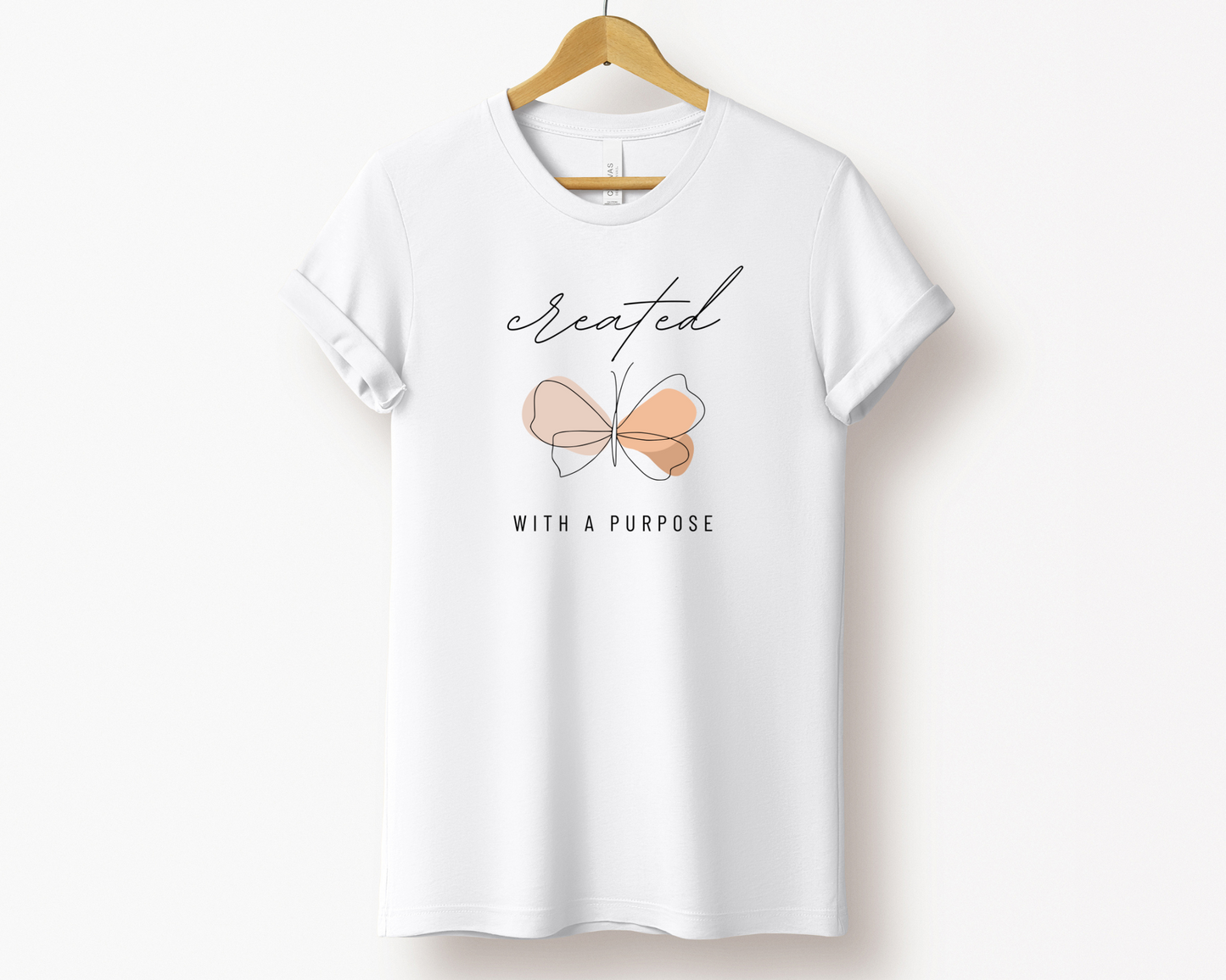 Created With a Purpose Butterfly Tee