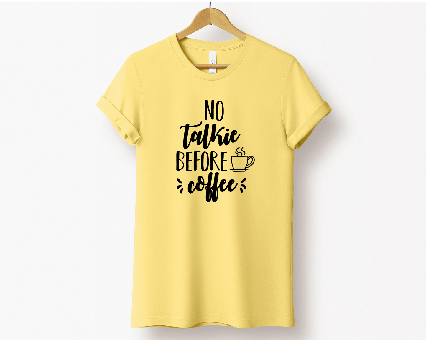 No Talkie Before Coffee Tee